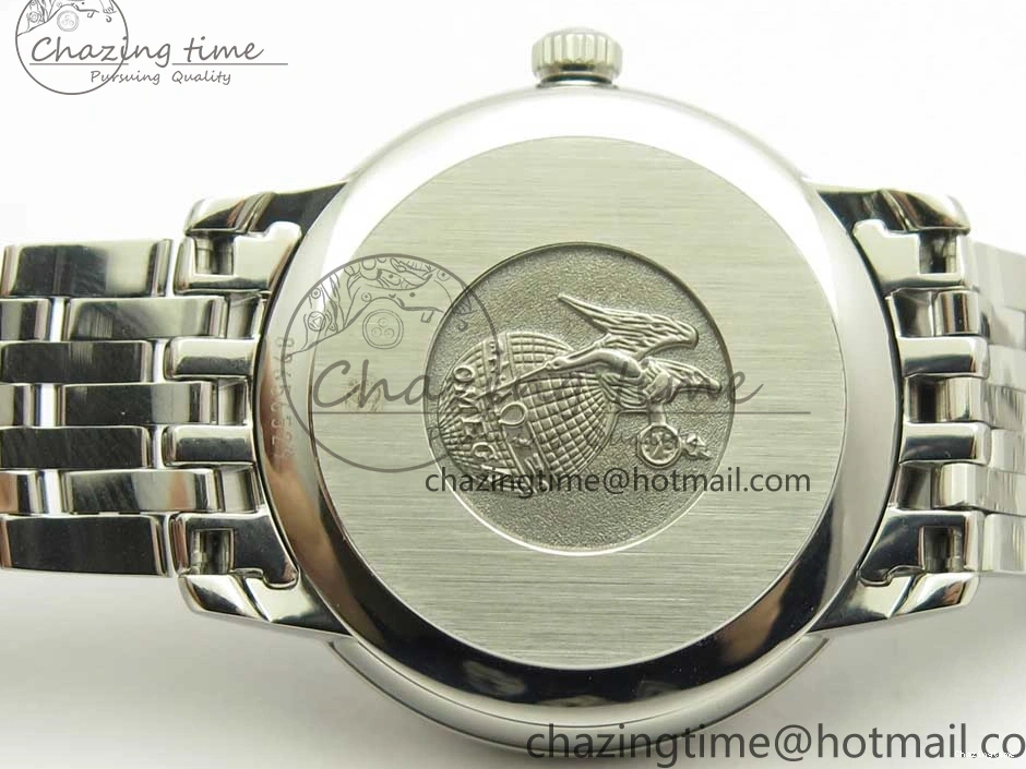 0421 TopPick De Ville Prestige Ladies 32.7mm SS MKF 1:1 Best Edition Blue Dial Diamonds Markers on SS Bracelet MIYOTA 7972